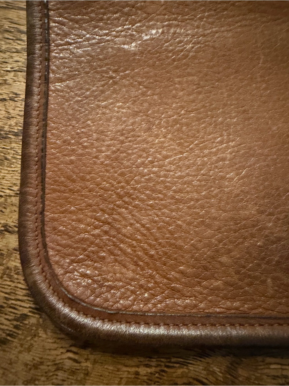Coach British Tan Leather Turnlock Crossbody Clutch 9755 - Picture 13 of 16